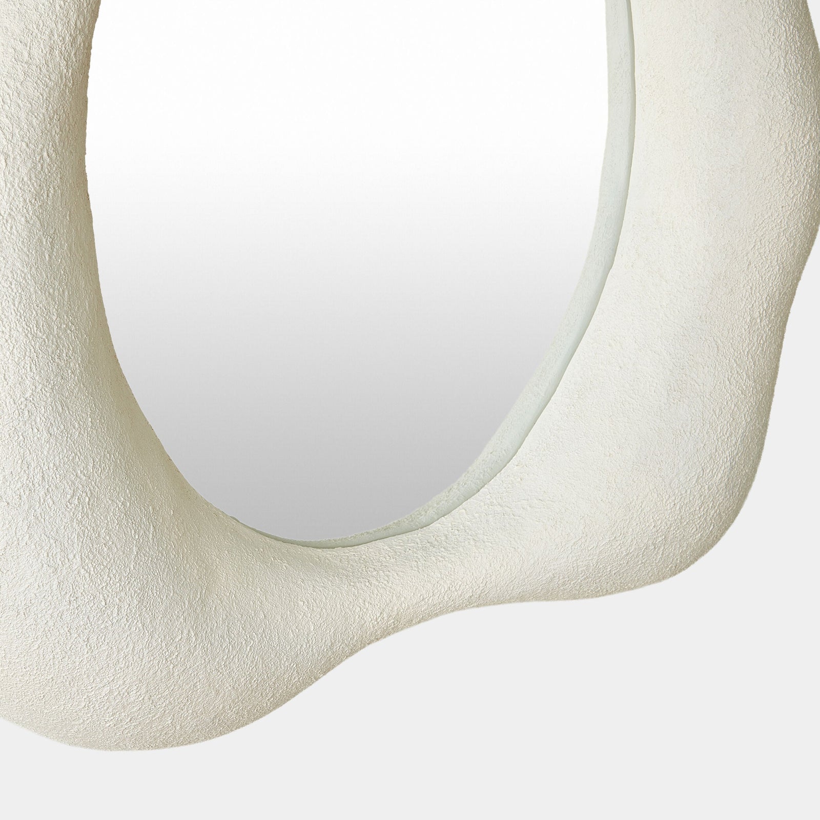 Global Views Amorphous Elongated Organic Mirror – corner view
