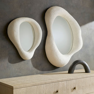 Global Views Amorphous Elongated Organic Mirror – room setting