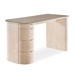 Micco Desk with Glass Top