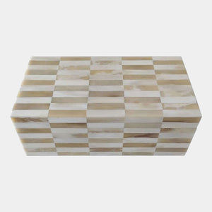 Global Views Alternare Bone Box Large (13") – front view