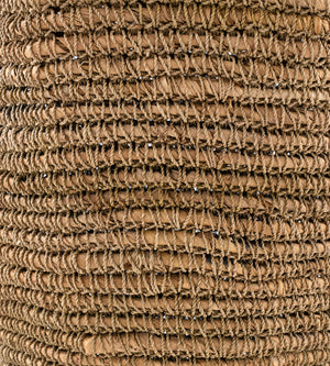 Chiya Vase 16" H Brown – texture detail