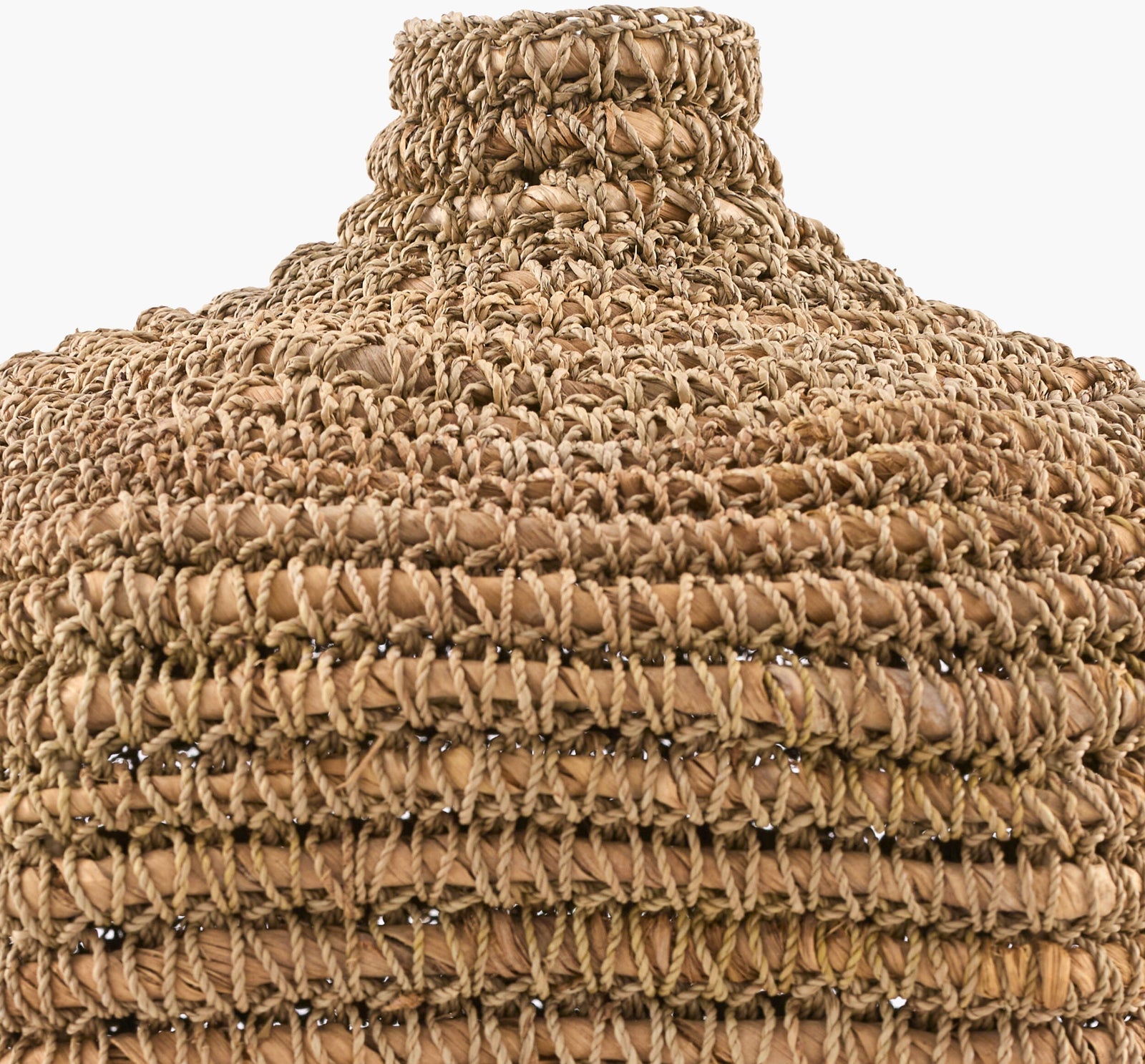 Chiya Vase 16" H Brown – top view