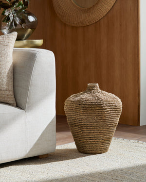 Chiya Vase 16" H Brown – room setting