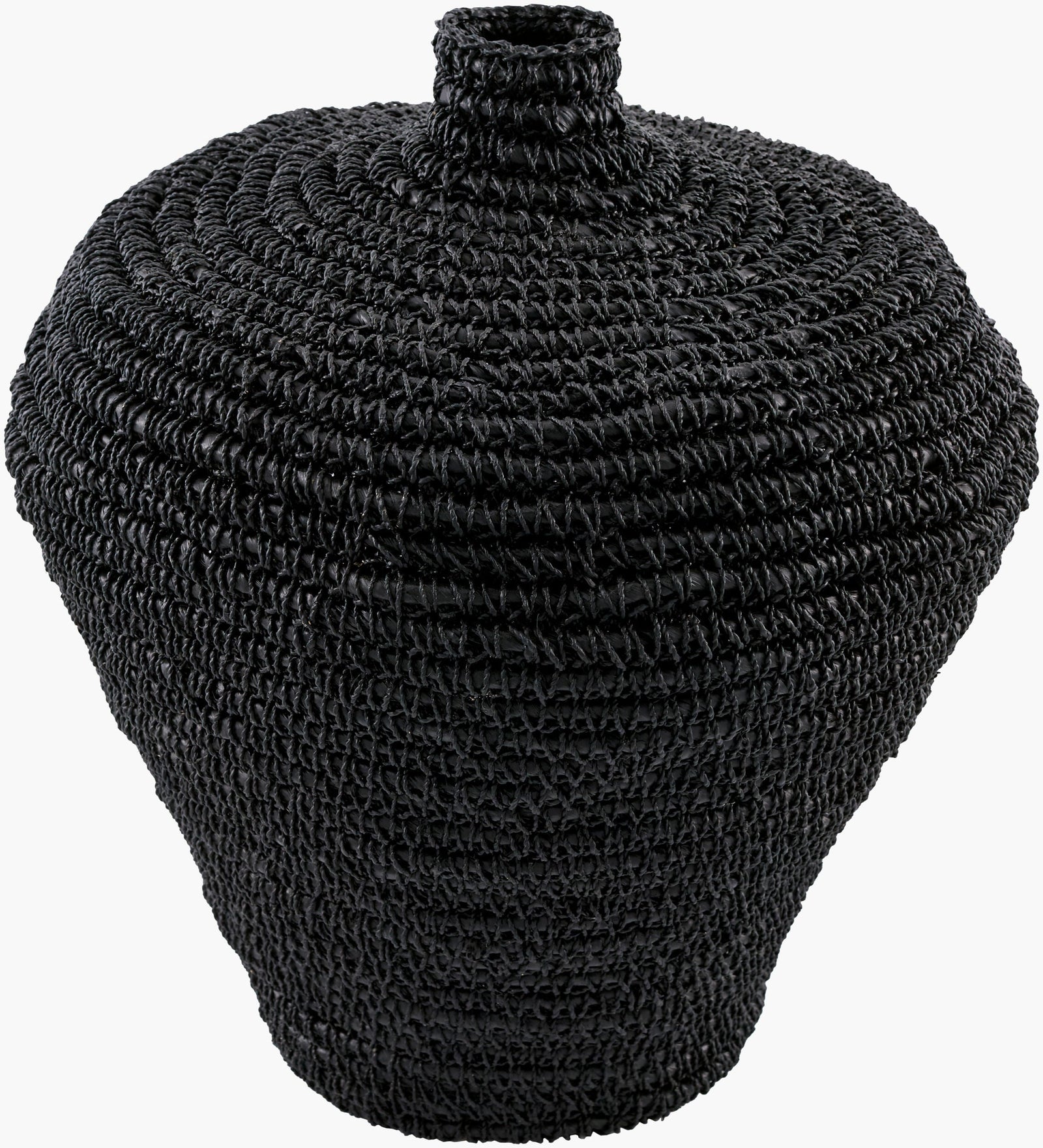 Chiya Vase 21" H Black – front view