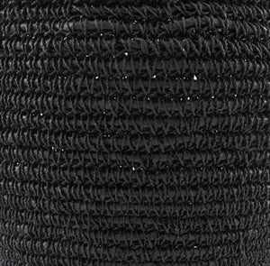 Chiya Vase 21" H Black – texture detail