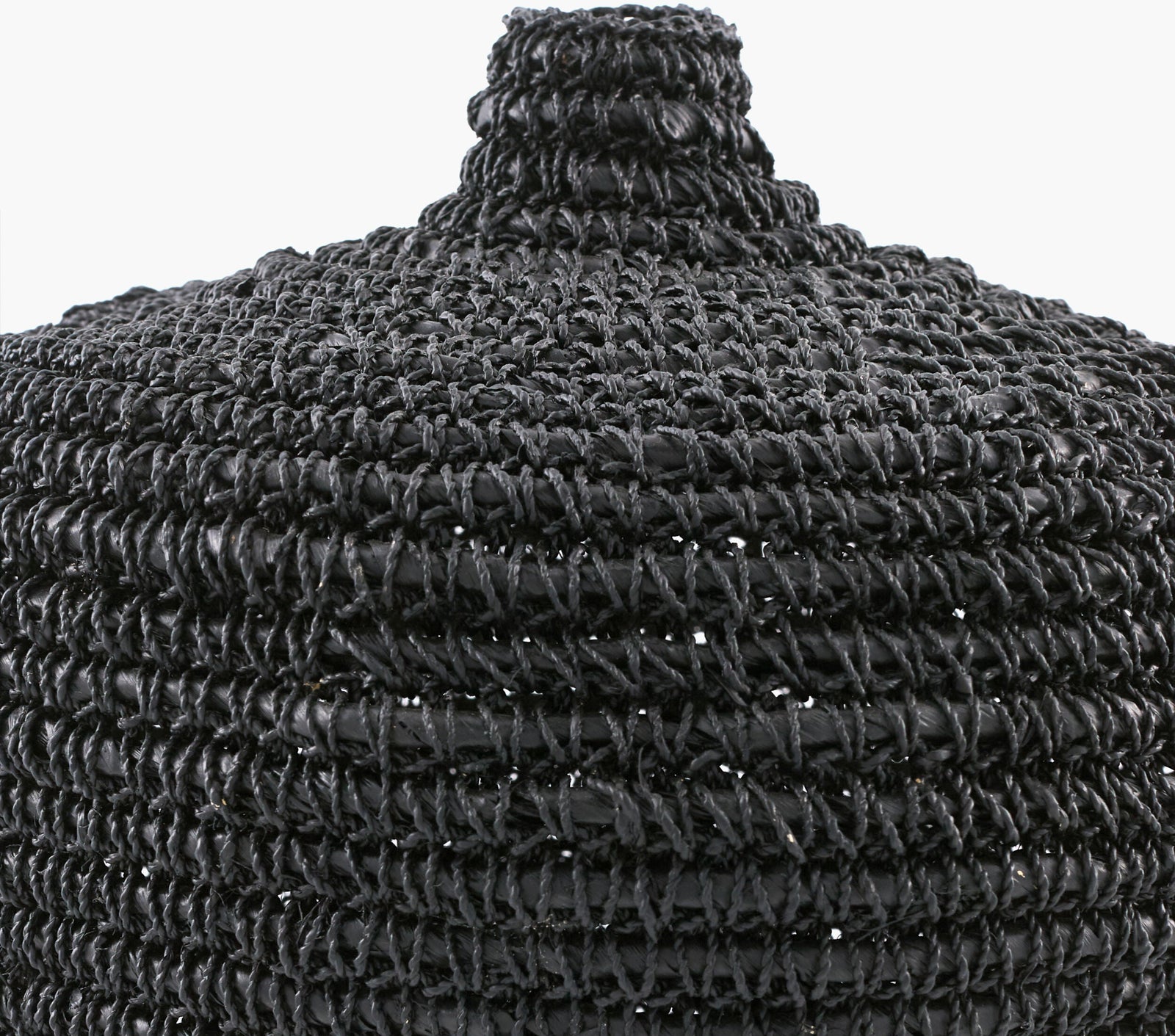 Chiya Vase 21" H Black – top view
