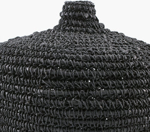 Chiya Vase 21" H Black – top view