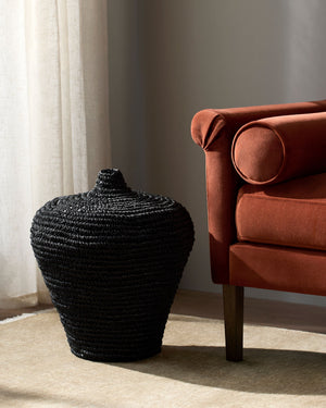 Chiya Vase 21" H Black – room setting