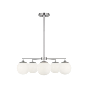 Nube Five Light Chandelier With LED Bulbs