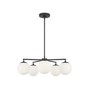Nube Five Light Chandelier With LED Bulbs