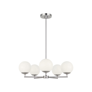Nube Five Light Chandelier With LED Bulbs