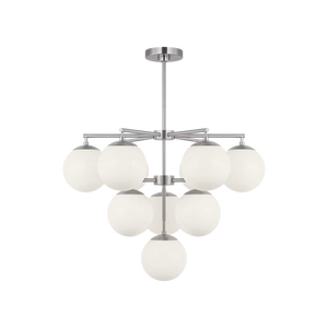 Nube Ten Light Chandelier With LED Bulbs