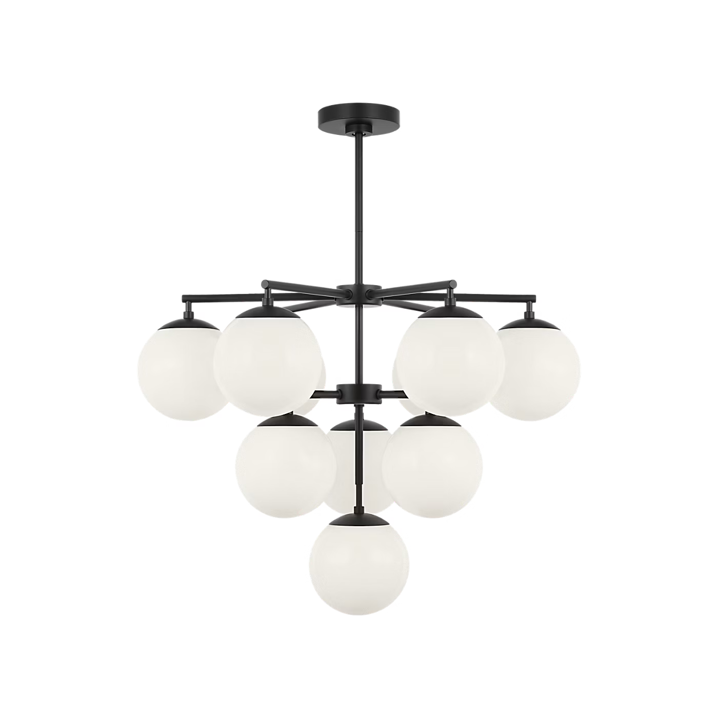 Nube Ten Light Chandelier With LED Bulbs