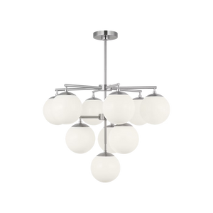 Nube Ten Light Chandelier With LED Bulbs