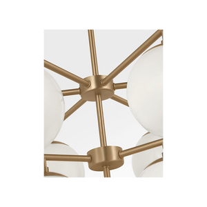 Nube Ten Light Chandelier With LED Bulbs