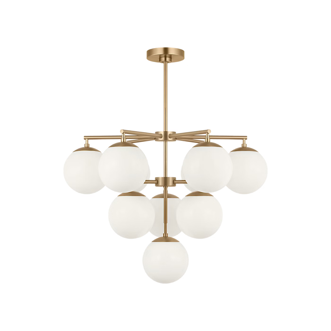 Nube Ten Light Chandelier With LED Bulbs
