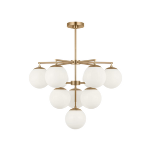 Nube Ten Light Chandelier With LED Bulbs
