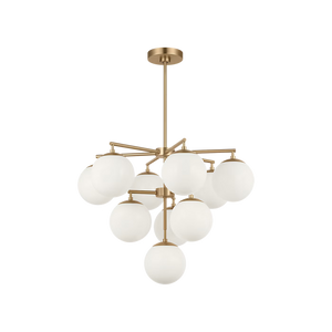 Nube Ten Light Chandelier With LED Bulbs
