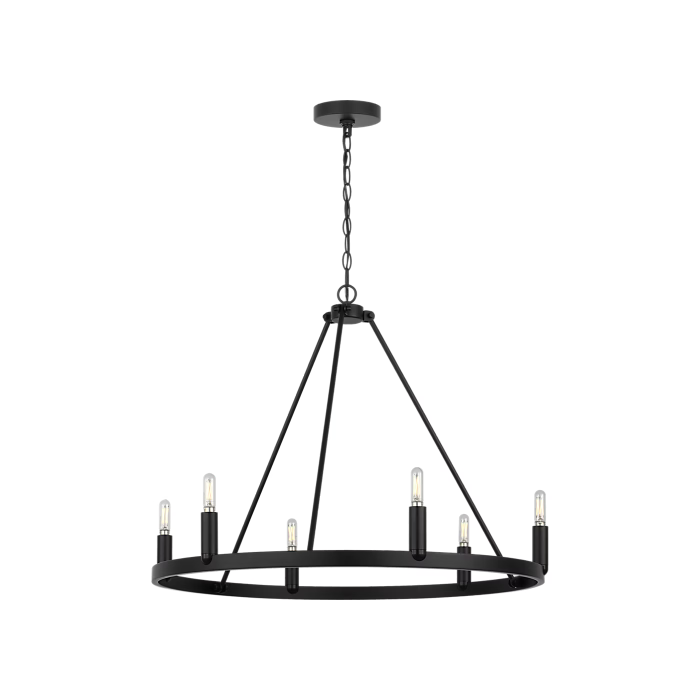Mirla Six Light Chandelier With LED Bulbs