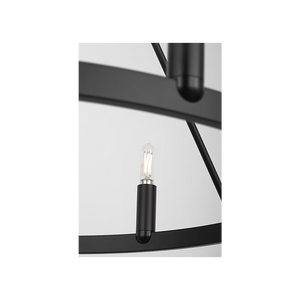 Mirla Six Light Chandelier With LED Bulbs
