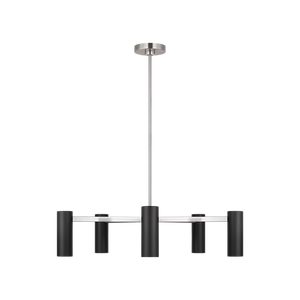 Zentro Five Light Chandelier With LED Bulbs