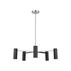 Zentro Five Light Chandelier With LED Bulbs