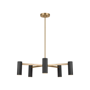 Zentro Five Light Chandelier With LED Bulbs