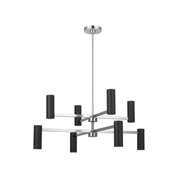 Zentro Eight Light Chandelier With LED Bulbs