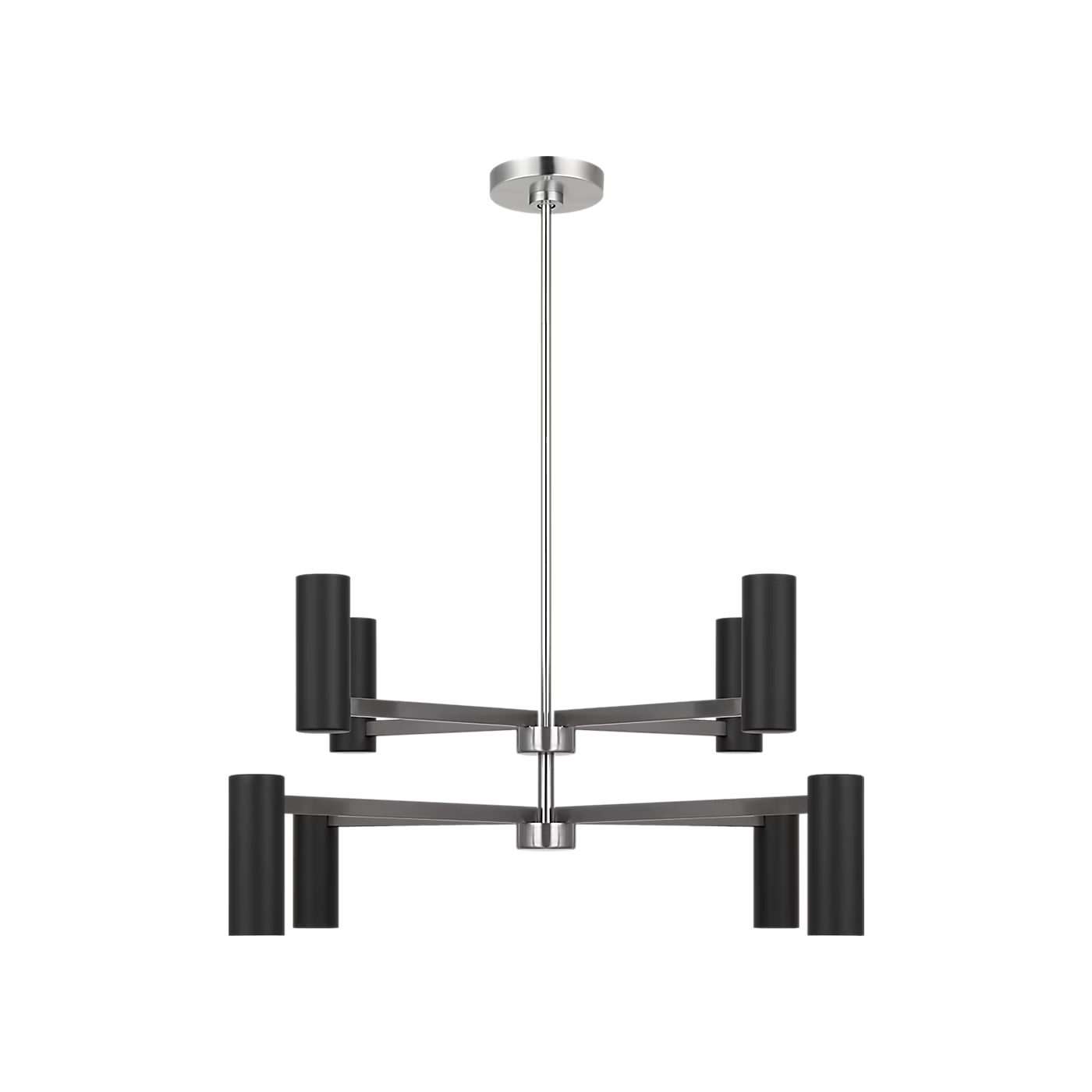 Zentro Eight Light Chandelier With LED Bulbs