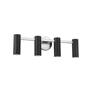 Zentro Four Light Vanity with LED Bulbs