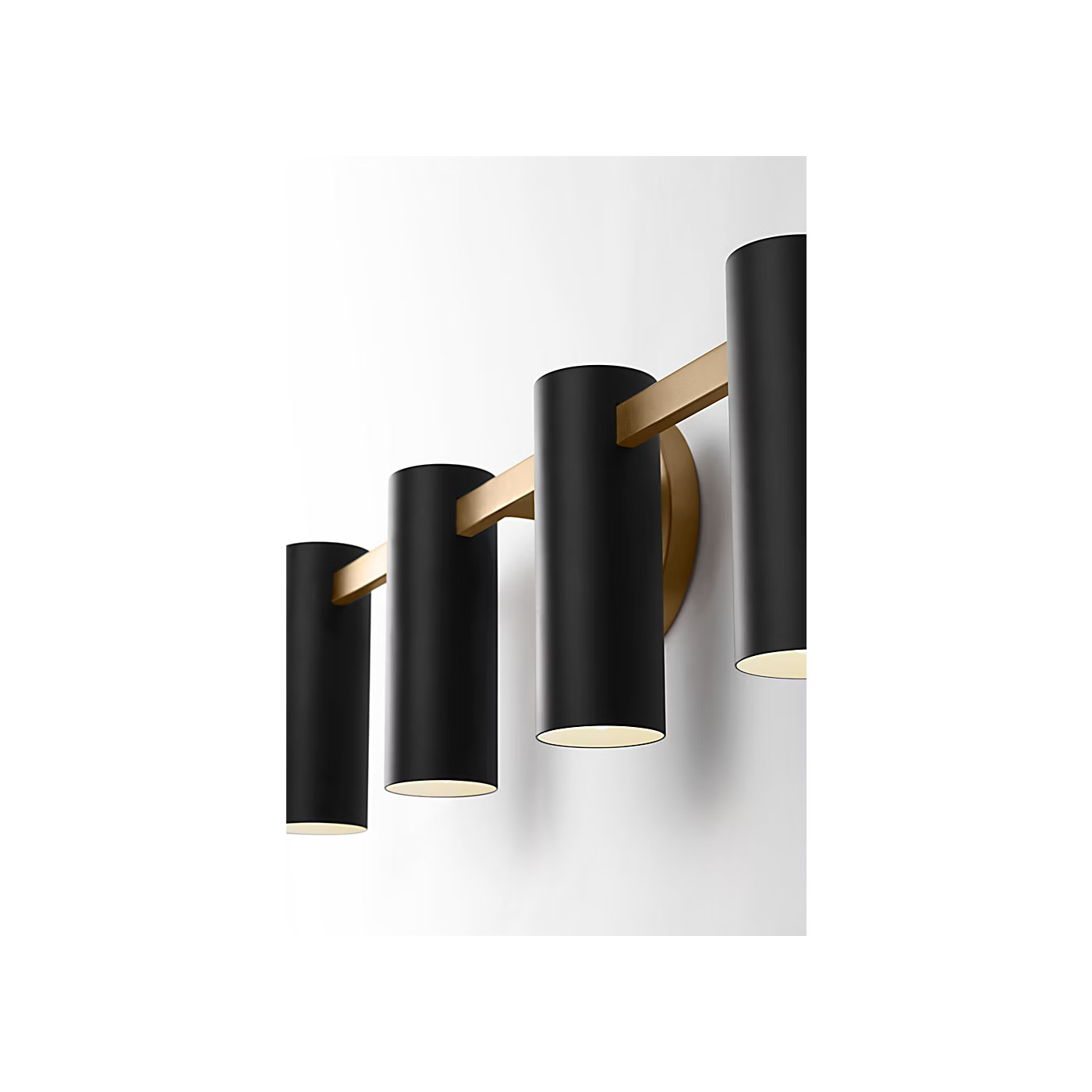 Zentro Four Light Vanity with LED Bulbs
