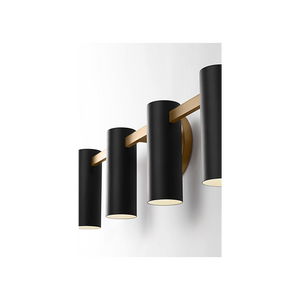 Zentro Four Light Vanity with LED Bulbs