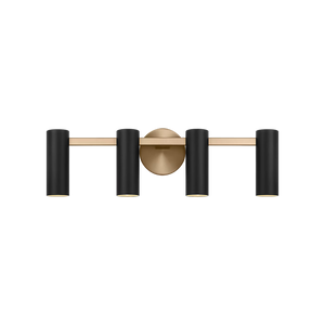 Zentro Four Light Vanity with LED Bulbs