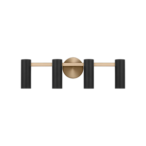 Zentro Four Light Vanity with LED Bulbs