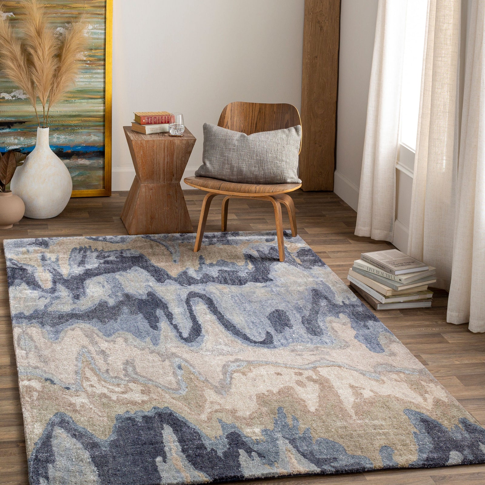 Gemini Handmade Rug 2' x 3' – room setting