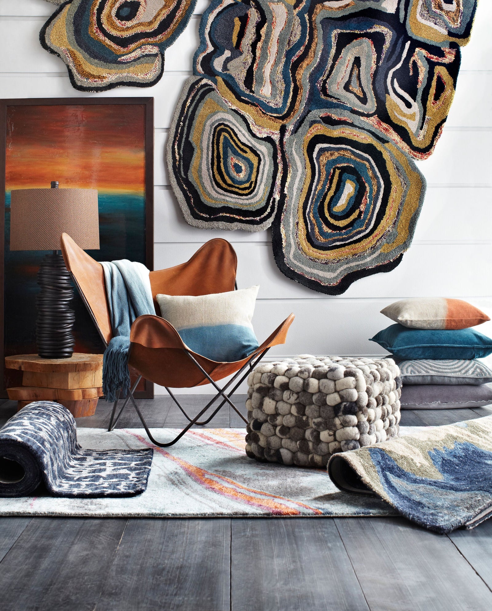 Gemini Handmade Rug 2' x 3' – room setting