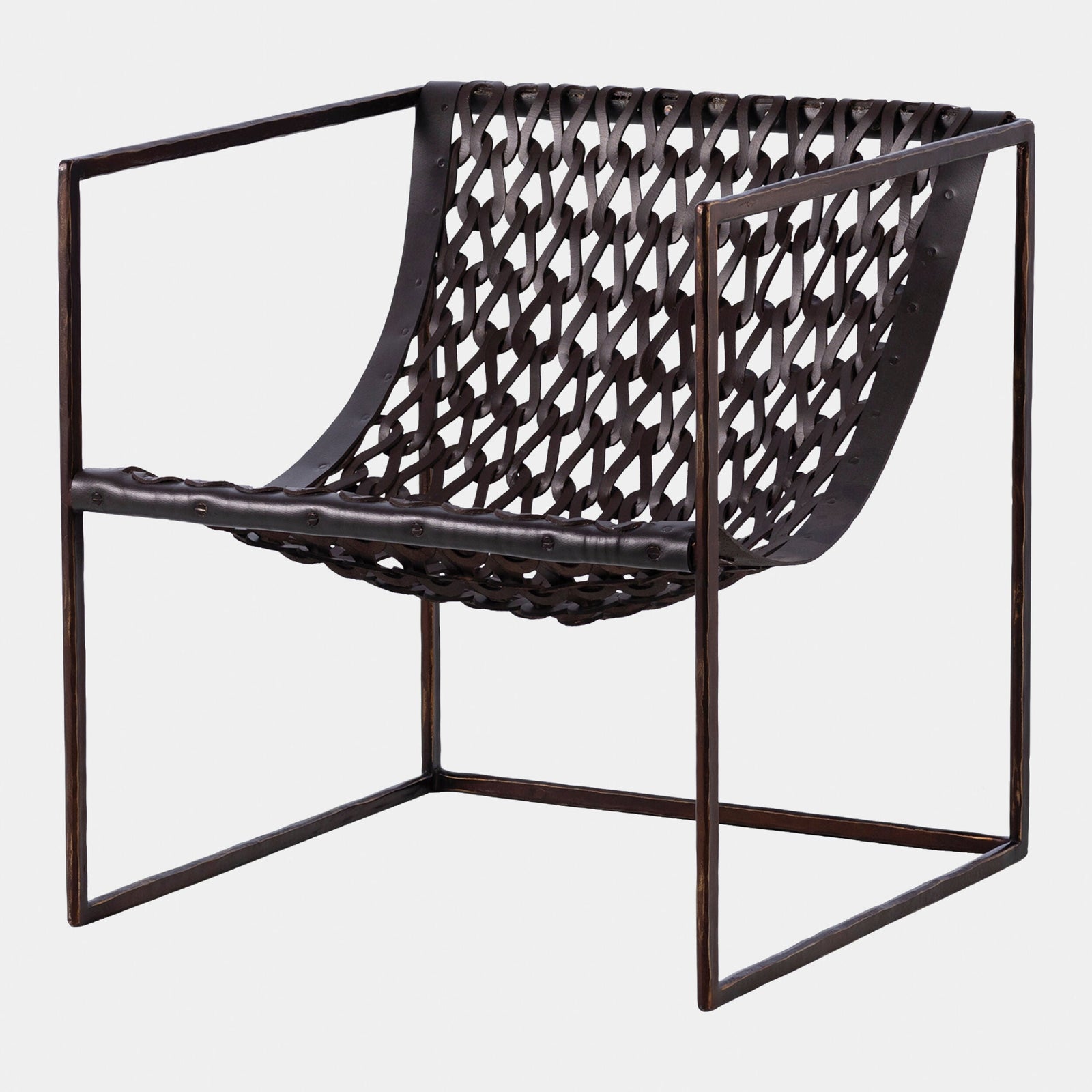 Global Views Knit and Pearl Chair – front view