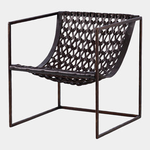 Global Views Knit and Pearl Chair – front view