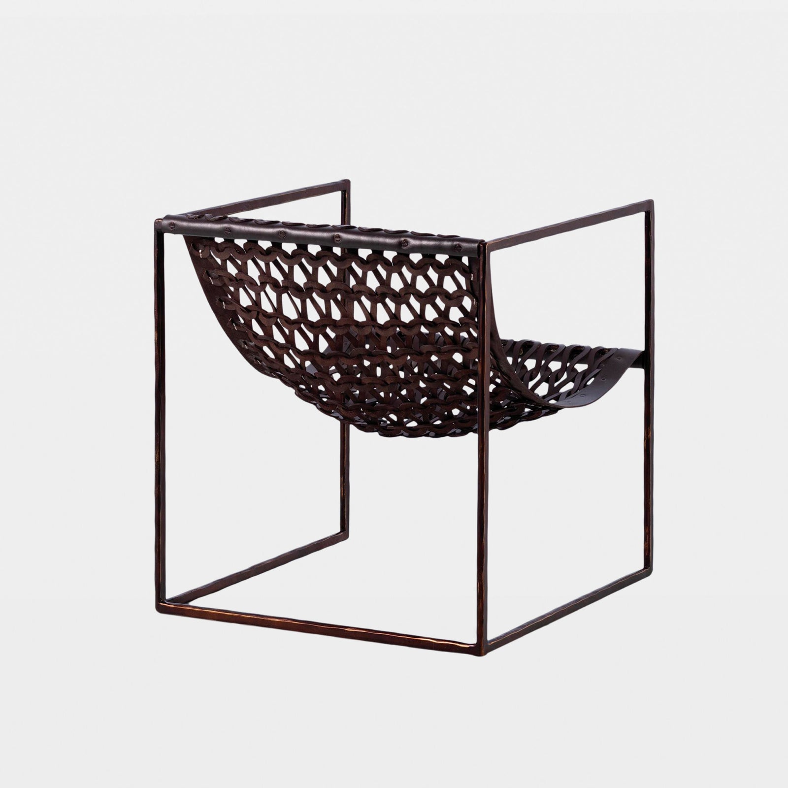 Global Views Knit and Pearl Chair – angle view