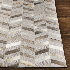 Jardin Handmade Rug 2' x 3' Gray – front detail