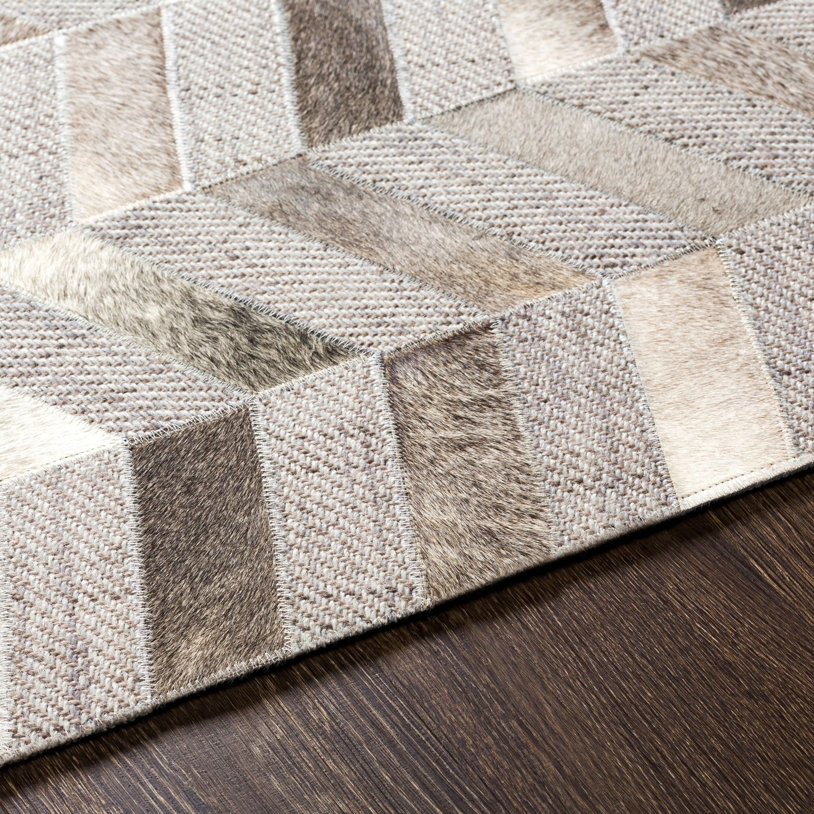 Jardin Handmade Rug 2' x 3' Gray – texture detail