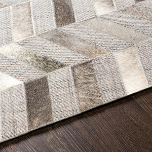 Jardin Handmade Rug 2' x 3' Gray – texture detail