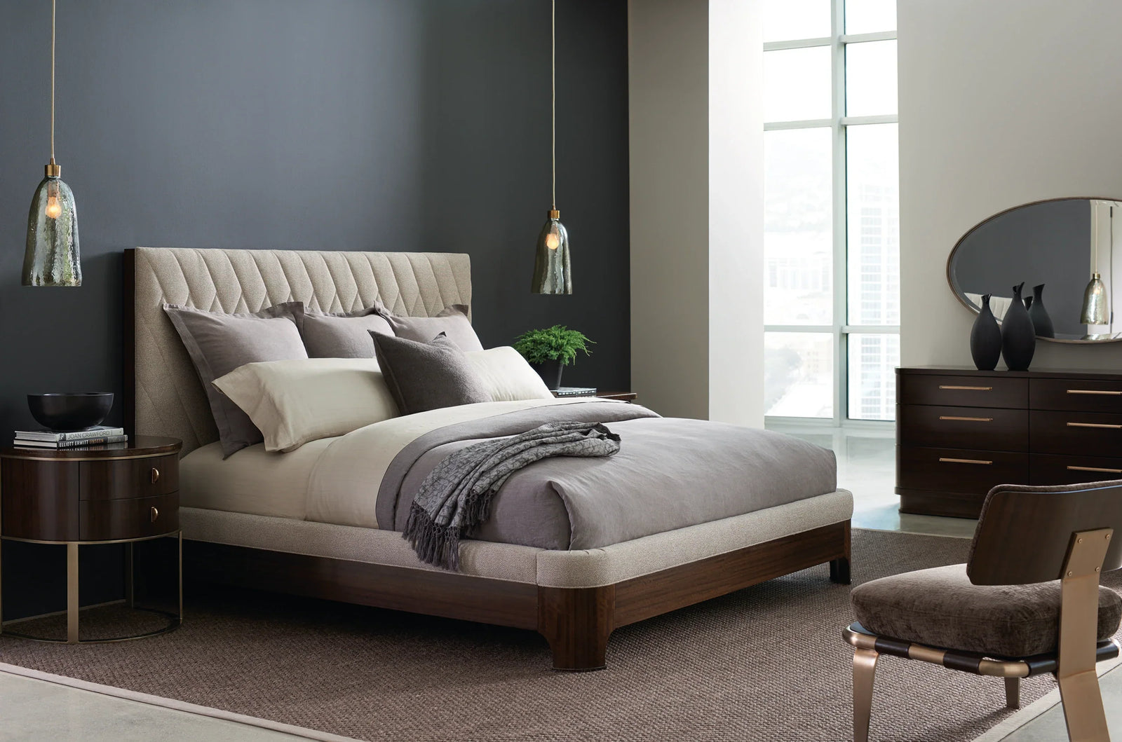 Caracole Moderne Bed Cal King – room setting