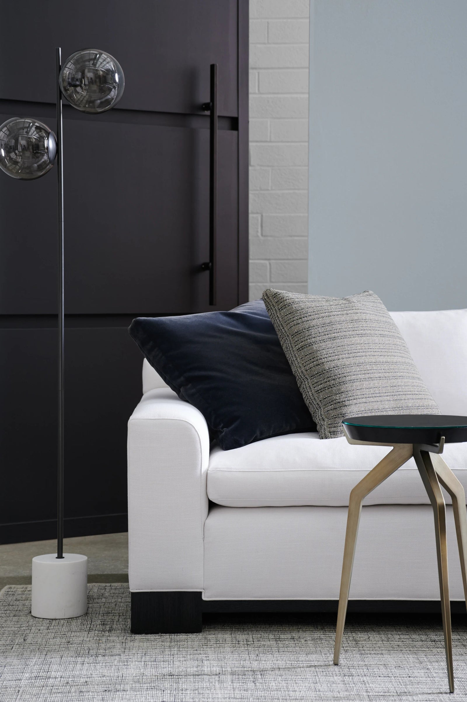 Caracole Refresh Armless Chair – angle view