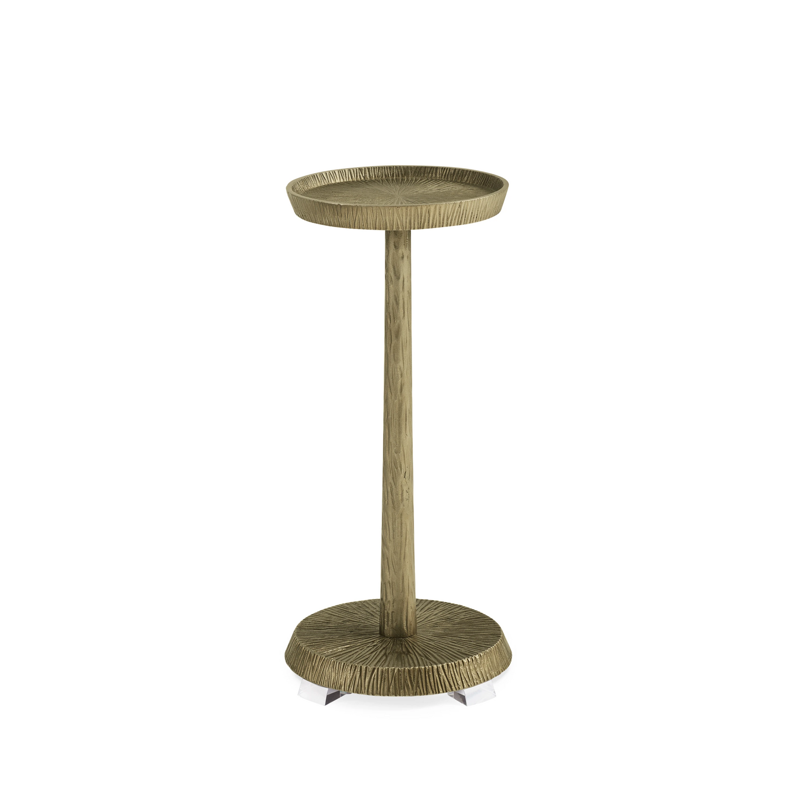 Caracole Remix Metal Spot Table – front view