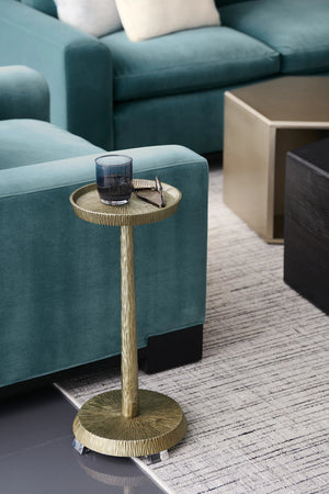 Caracole Remix Metal Spot Table – angle view
