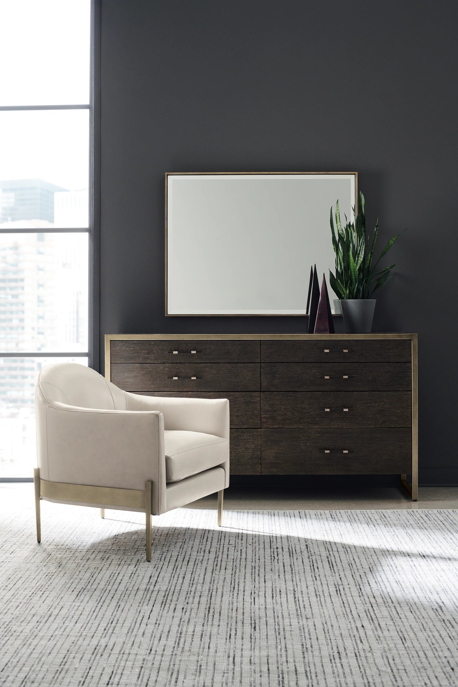 Caracole Remix Rectangle Mirror – angle view