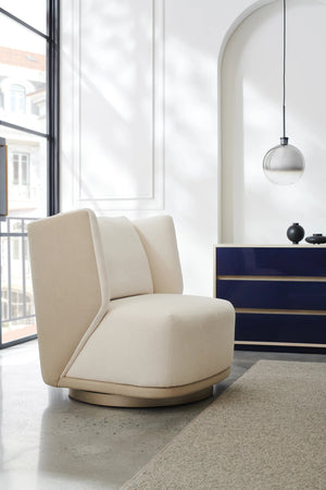 Caracole Seville Swivel Chair – angle view
