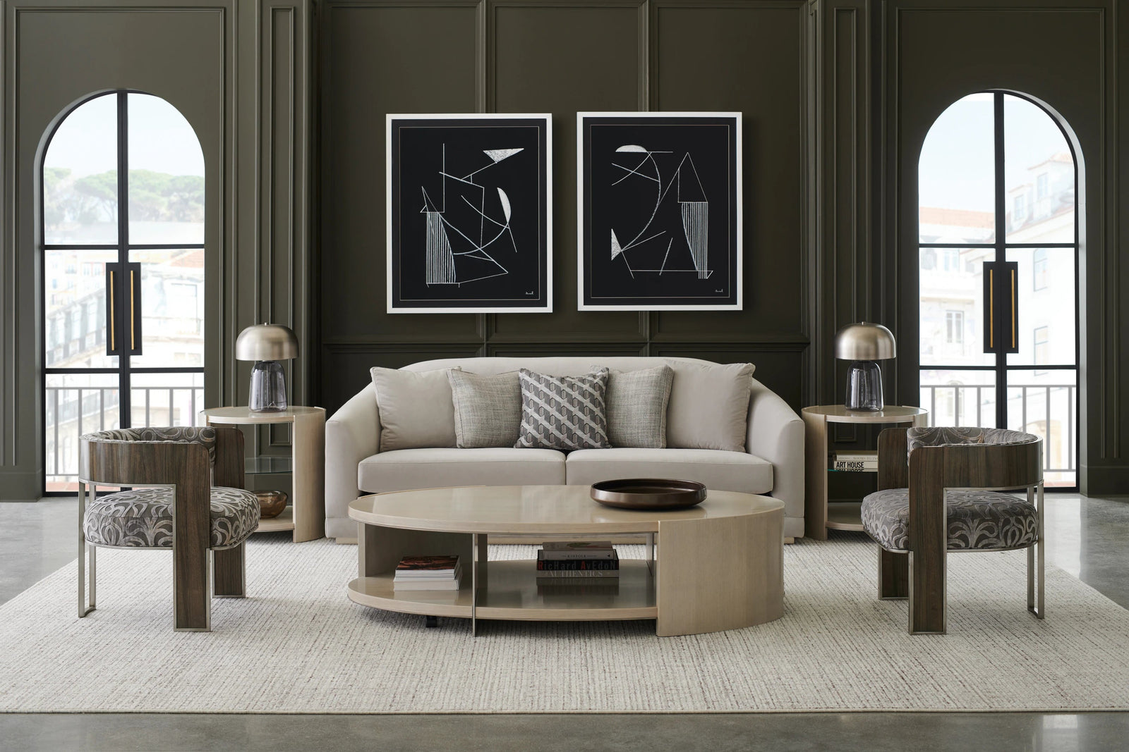 Caracole Da Vita Cocktail Table – angle view