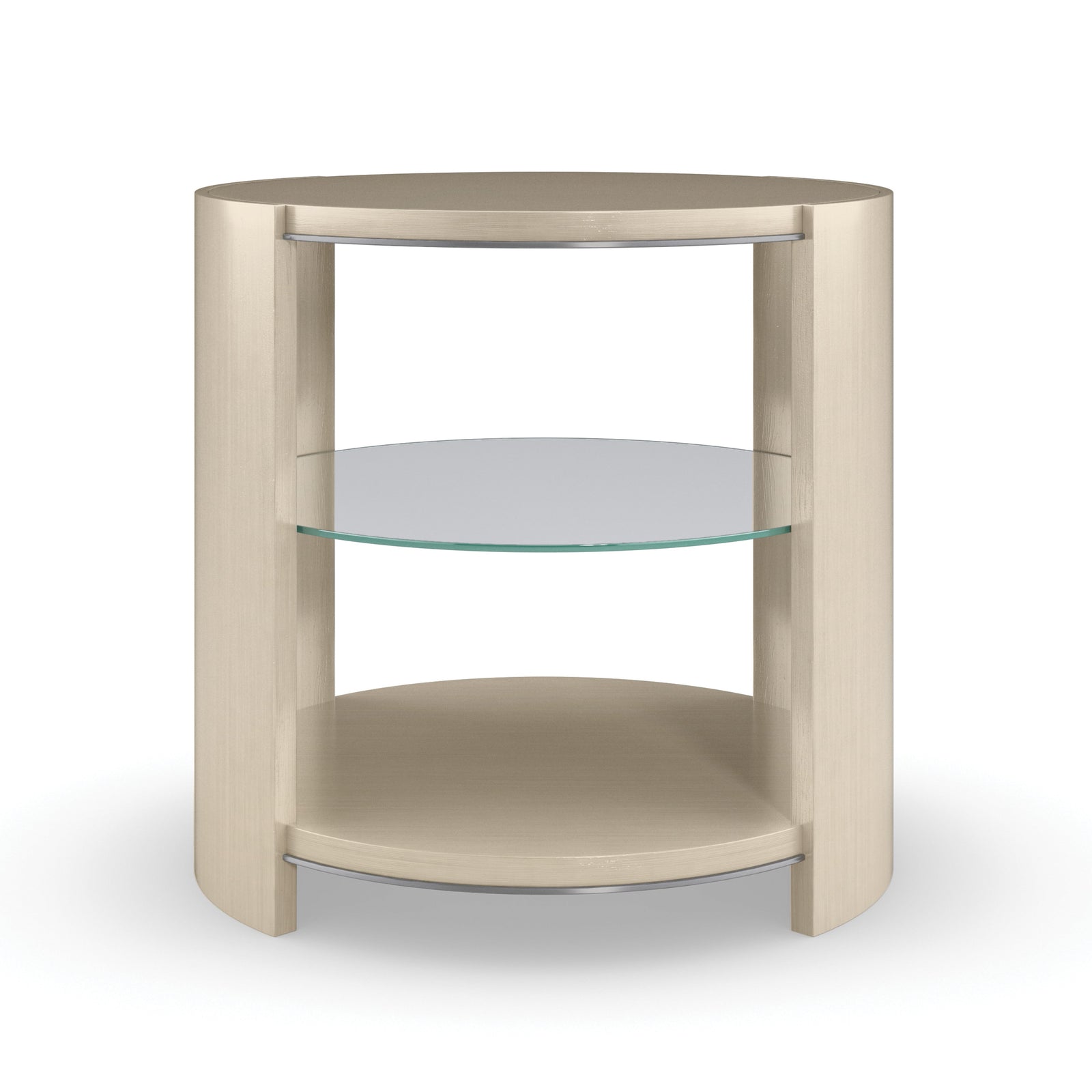 Caracole Da Vita Round End Table – front view